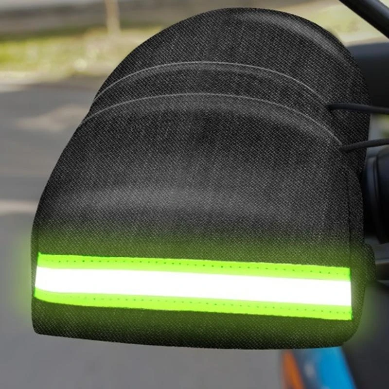 41XA Motorcycle Handlebar Muffs Gloves Summer Airy 3D Oxford Waterproof Sun-Protection Gloves With Reflective Strip Design 2x