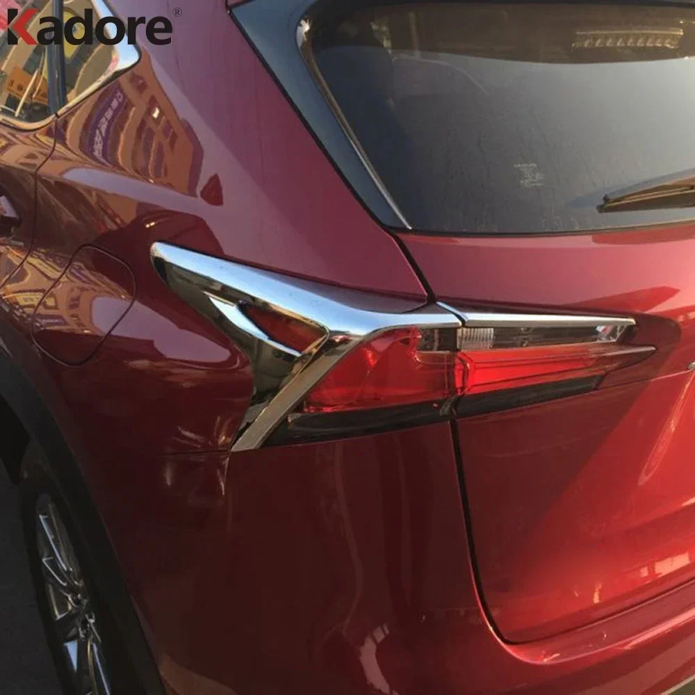 Rear Tail Light Lamp Cover Trim For Lexus NX200 NX200t NX300h 2015 2016 Chrome Car Taillight Taillamp Frame Trims Accessories