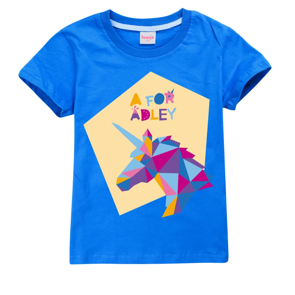 

Child A for Adley Summer Clothes Birthday Girl T Shirt Cotton Toddler Shirts Big Boys Tops School Kids Fashion Short Sleeve Tees