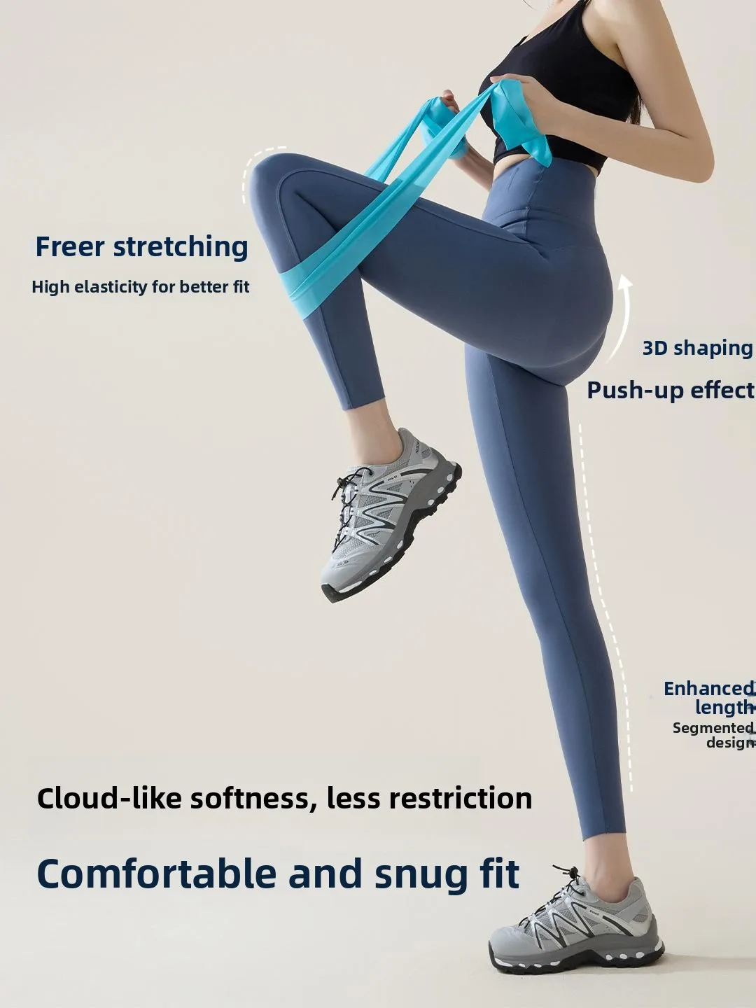 Pantaloni Yoga a Vita Alta Snellenti da Donna, Leggeri per Primavera Estate, Controllo Addominale e Sollevamento Glutei