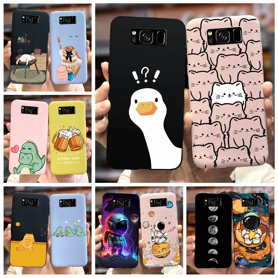 For Samsung Galaxy S8 Plus Case Cute Fashion Cartoon Cover Soft Silicone Phone Case For Samsung S8 Plus S8+ GalaxyS8 Fundas Capa