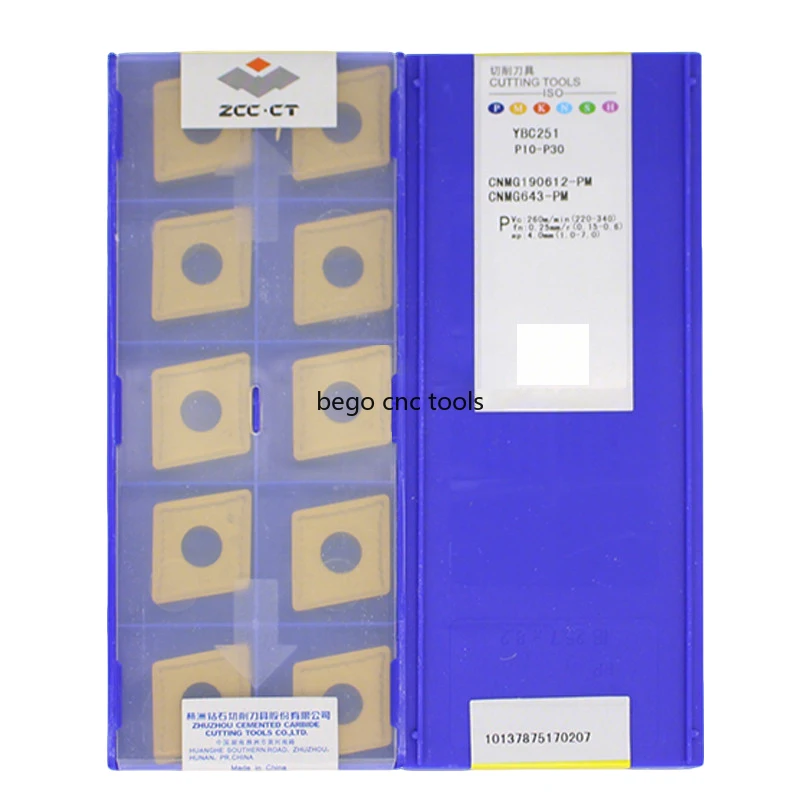 

ZCC CT 100% оригинальные вставки CNMG190608 CNMG190612 CNMG190616 PM DM DR ER/YBC251 YBC252 YBM251 YBM253 YBD152 Твердосплавные токарные насадки