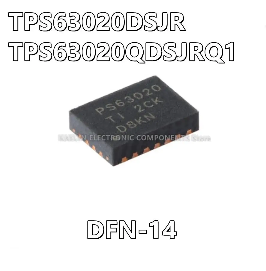 10Pcs/lot TPS63020DSJR PS63020 TPS63020QDSJRQ1 63020Q Buck-Boost Switching Regulator IC Positive Adjustable 1.2V 1 Output DFN14