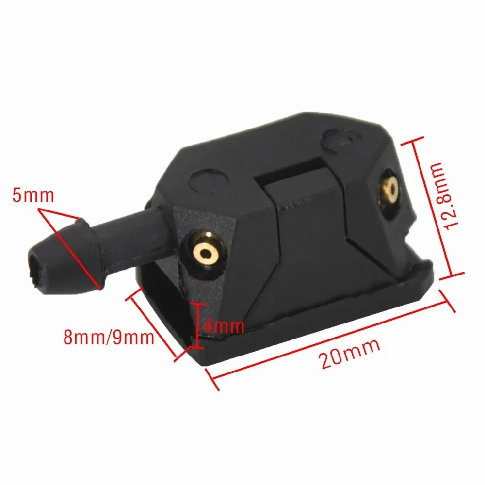 2/4 قطعة العالمي ممسحة فوهة ممسحة شفرة تركيب الزجاج الأمامي غسالة فوهة 2-متر خرطوم لمرسيدس العداء