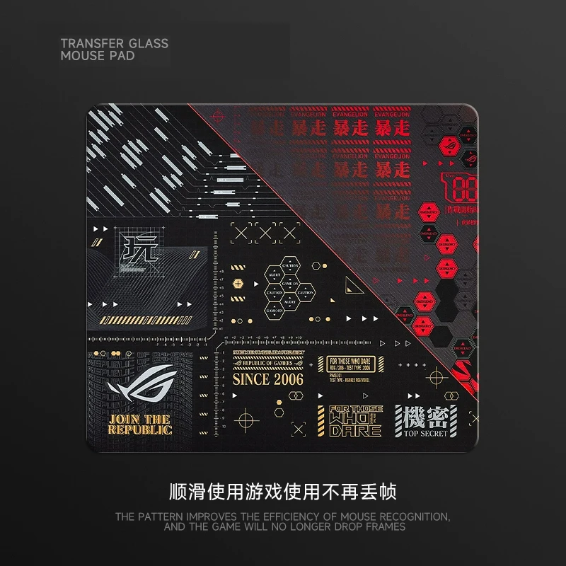 Trendy Cool Gaming Gift for Men - XXL Hard Tempered Photovoltaic Glass Mouse Pad with Creative Design for FPS eSports & Office