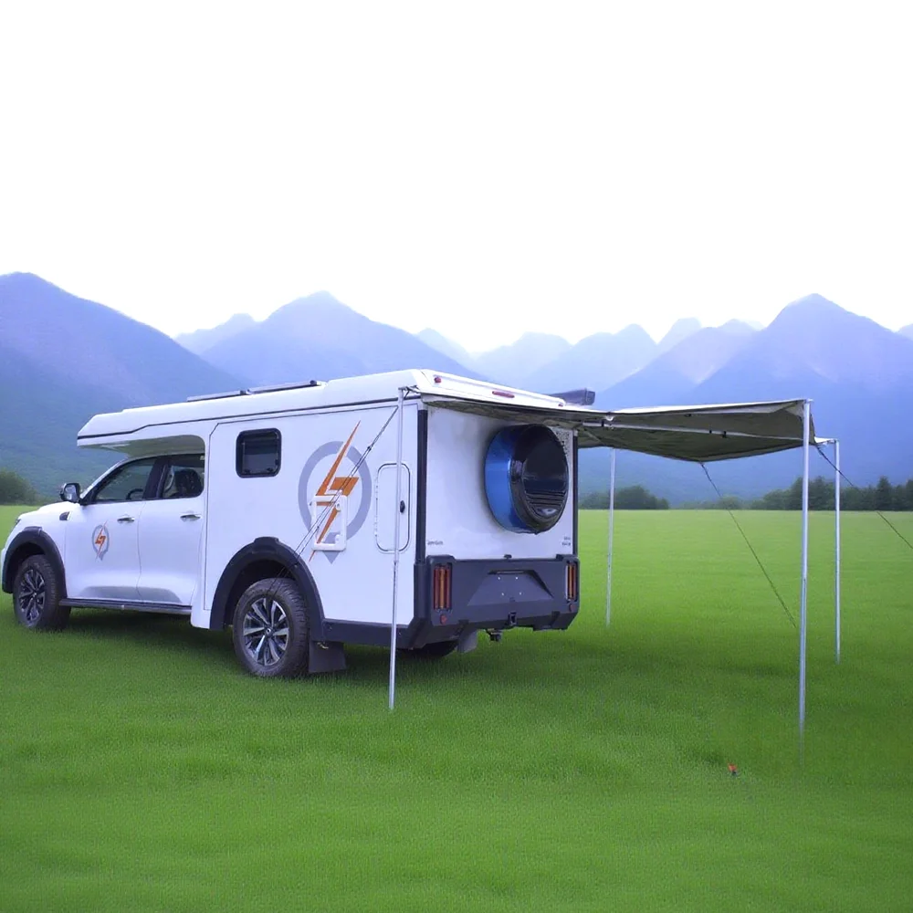 Outdoor Camping 2600*2400mm 270 Degree Outdoor Oxford Weather-Proof 270 Free Standing Awning