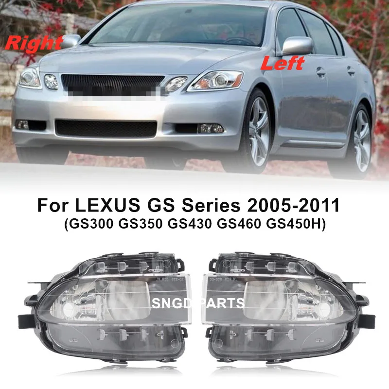 For LEXUS GS Series 2005-2011 GS300 GS350 GS430 GS460 GS450H Front Fog Light Grille Fog Lamp 81221-30282 81211-30312