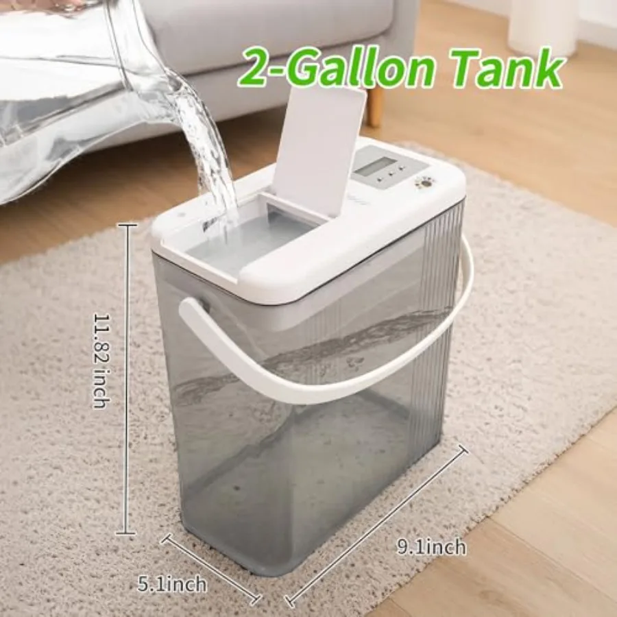 Indoor drip irrigation system for potted plants: 2-gallon tank white plastic touch night light + programmable timer self-wateri - view 2