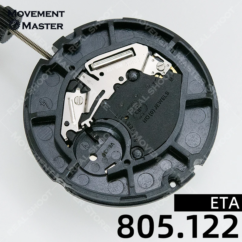 NEW original ETA 805.122 Standard movement with day-date display Switzerland movement Spain and English ETA 805122