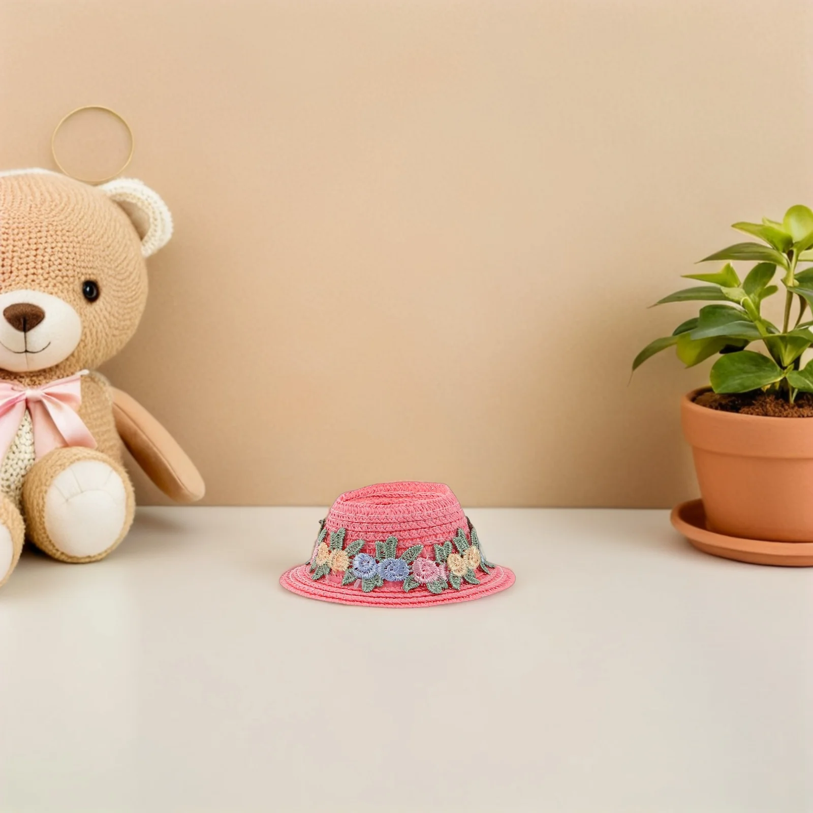 3 قطعة القبعات المصغرة صغيرة بيني قبعات رسمية أغطية الرأس دمية اكسسوارات للعب الأدوار قبعات دمية مصغرة #5