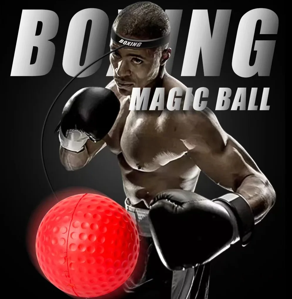 Kid Boxing Magic Bouncy Ball Adult Mini Fight Handband Raction Relax Speed Focus Training Punch Tool antistress Gym Gift Toy