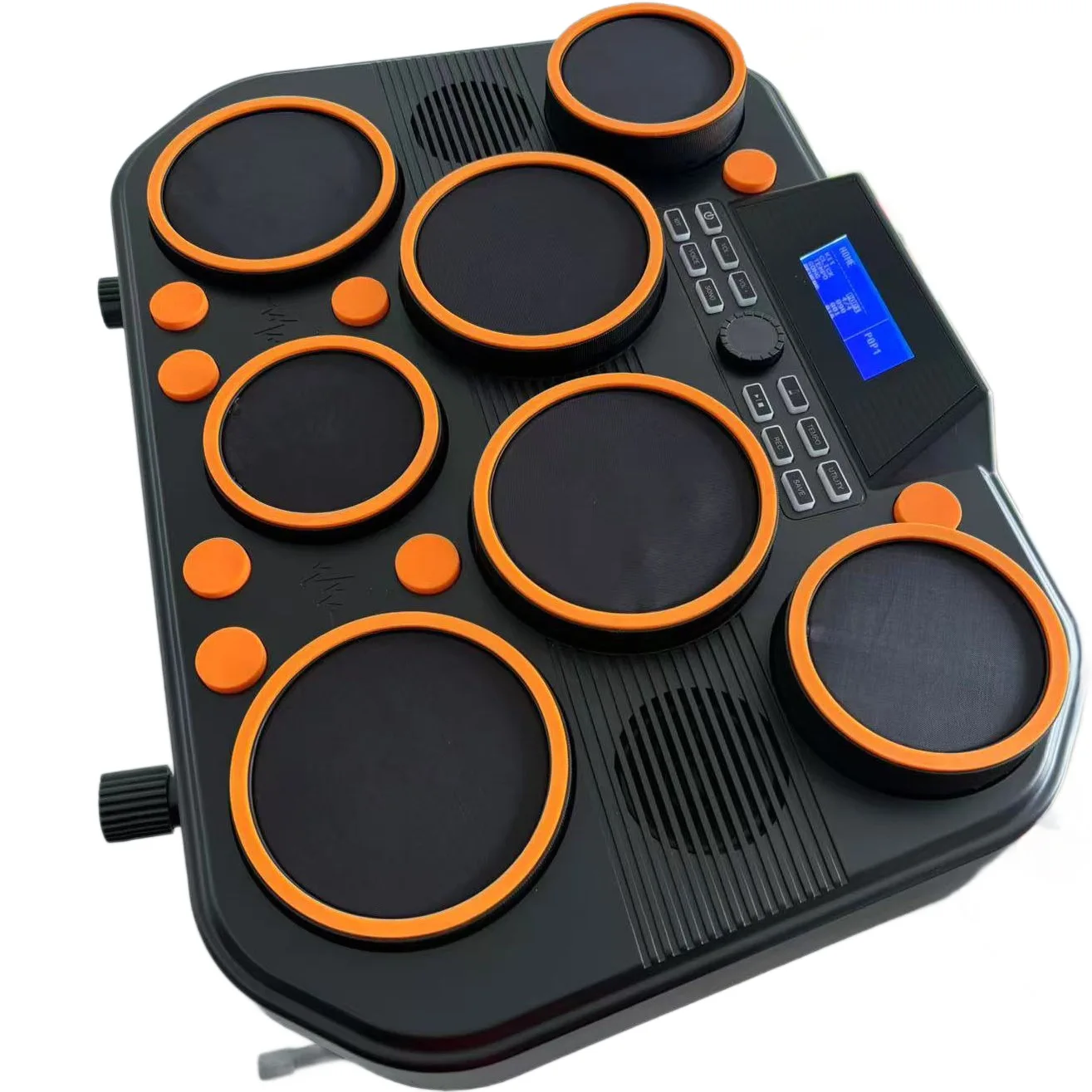 Portable Electronic Drum Set, Kids and Adults, Desktop Percussion Instrument, Beginner Practice, Easy to Play, Compact Design