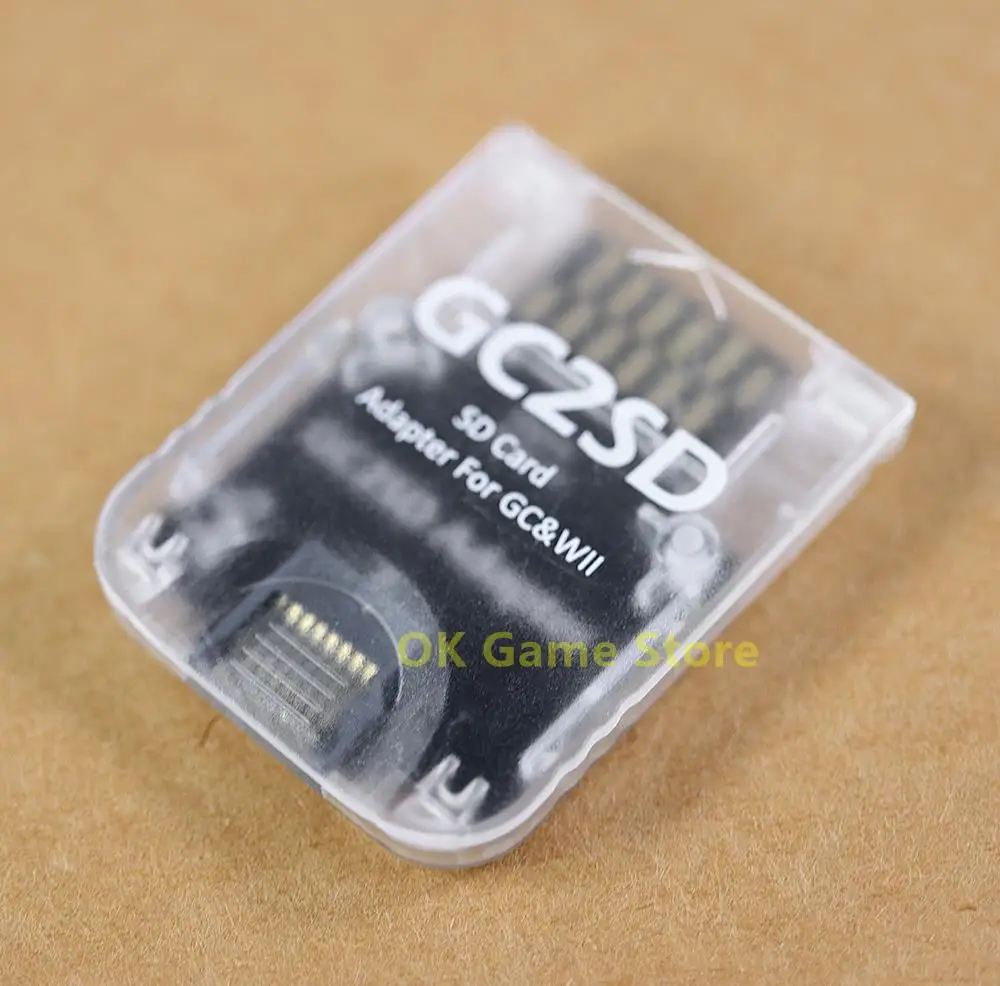 استبدال GC2SD مايكرو SD قارئ بطاقات محول الذاكرة TF بطاقة محول ل NGC ولوى لعبة وحدة التحكم #4