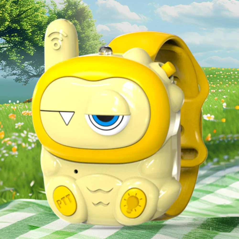 Радиопереговорный телефон, детская мини-рация, трансивер, без излучения, детская рация с героями мультфильмов, с часами и компасом