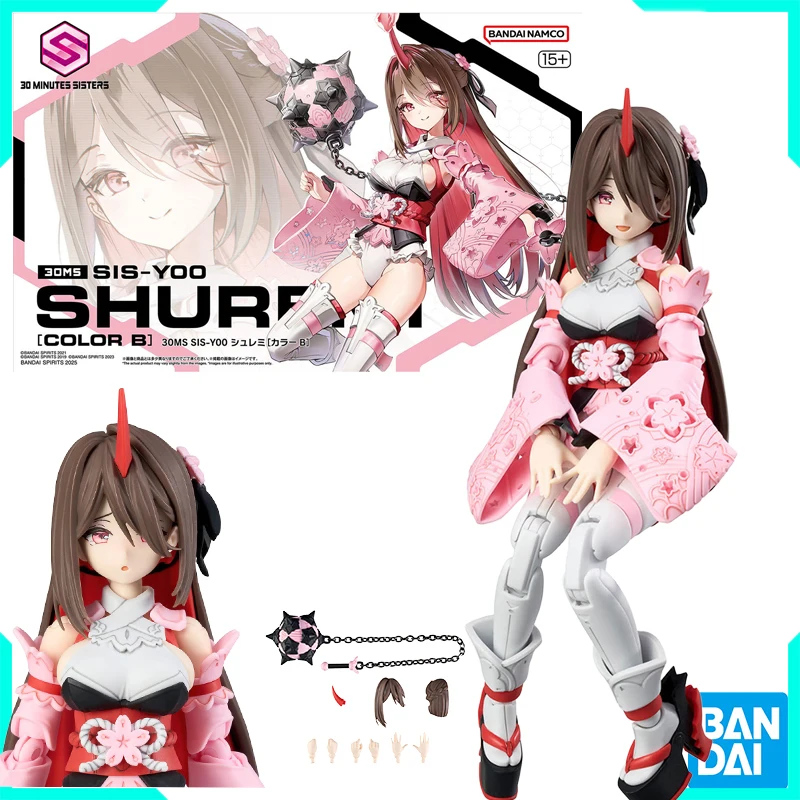 

Bandai Original 30MS Character Kit SIS-Y00 Zhu Limei [Color B] Anime Action Figure Assembly Model Toys Gifts For Children