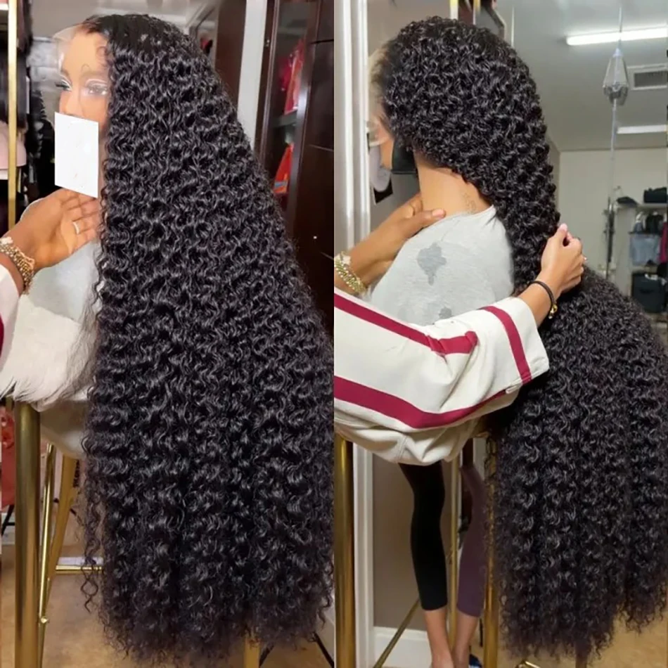 Cabello humano de onda profunda 13x6 frente de encaje rizado 13x4 onda de agua 30 40 pulgadas peluca 200 densidad pelucas frontales de encaje HD prearrancadas