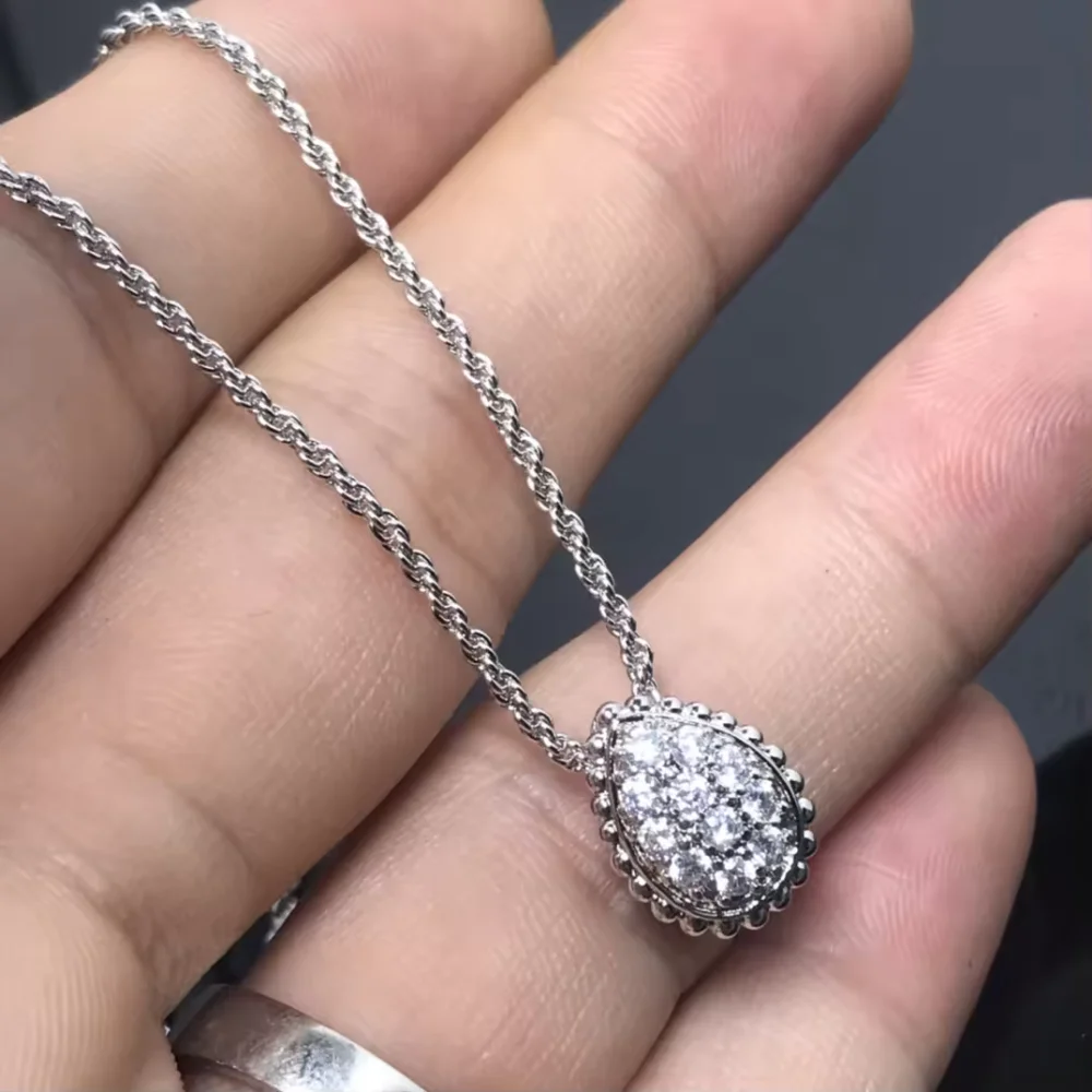 Luxury Waterdrop Full Diamond Necklace & Earrings Set