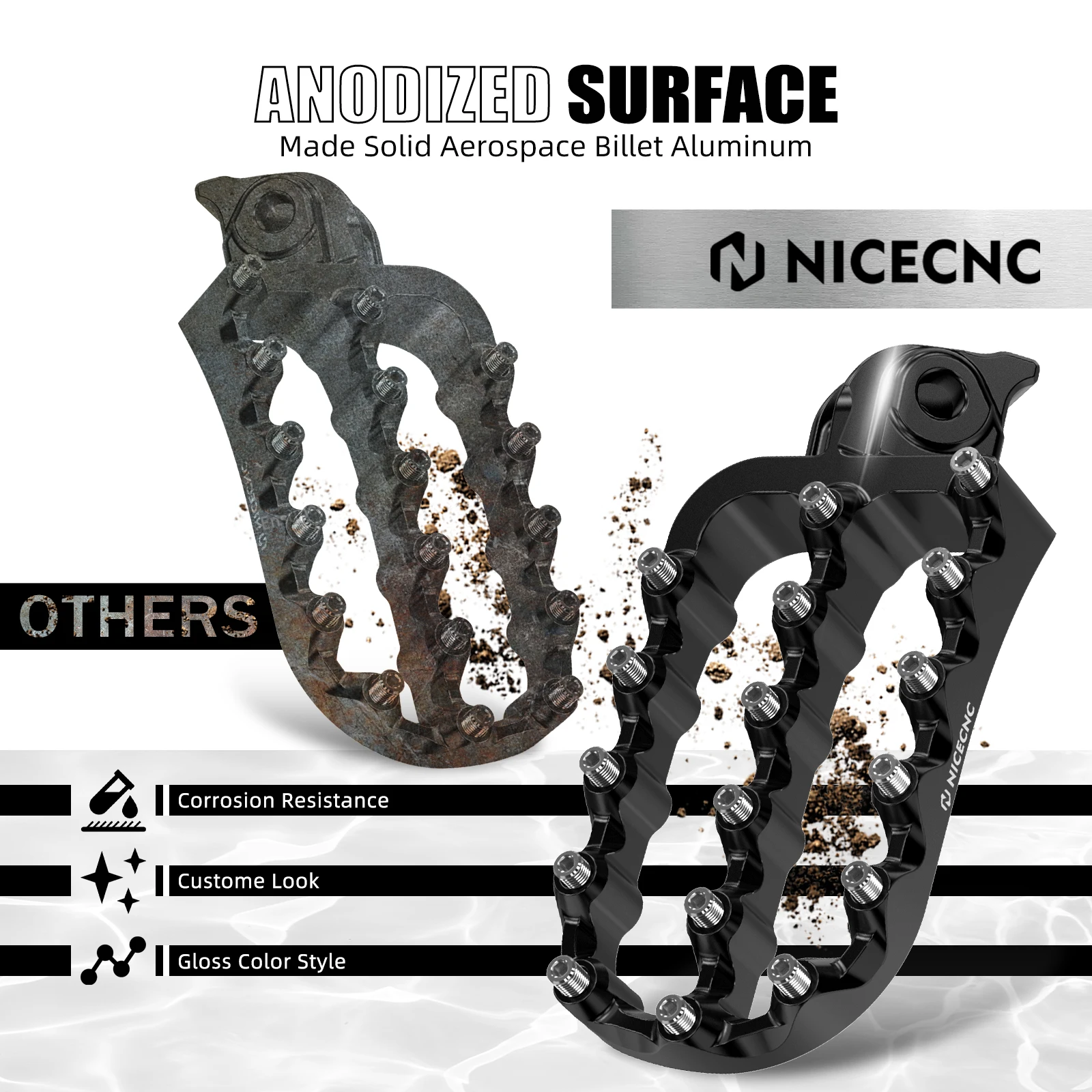 For KTM 390 Adventure 2020-2024 Footpegs Footrest Foot Pegs 390Adventure 390 ADV 390ADV 390Adv ADV 390 2020 2021 2022 2023 2024 - Image 4