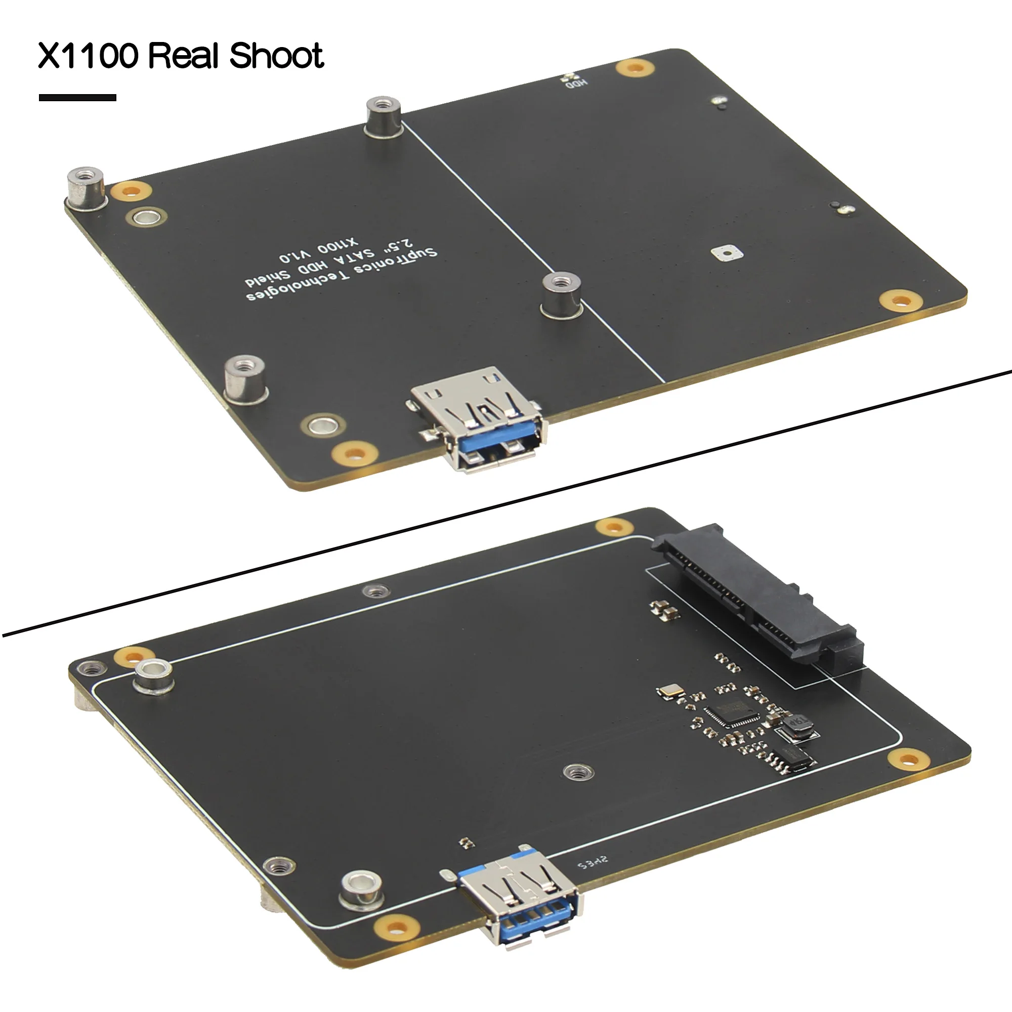 Geekbord X1100 2.5 inch SATA HDD / SSD Shield for Raspberry Pi 5