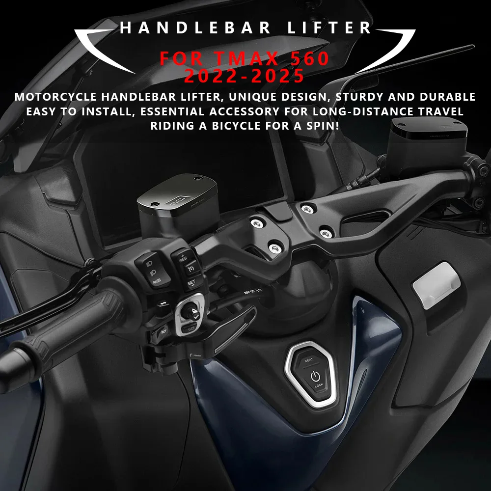 

MTKRACING для YAMAHA TMAX 560 2022-2025, аксессуары для мотоциклов, адаптер для стойки руля, увеличение высоты стойки