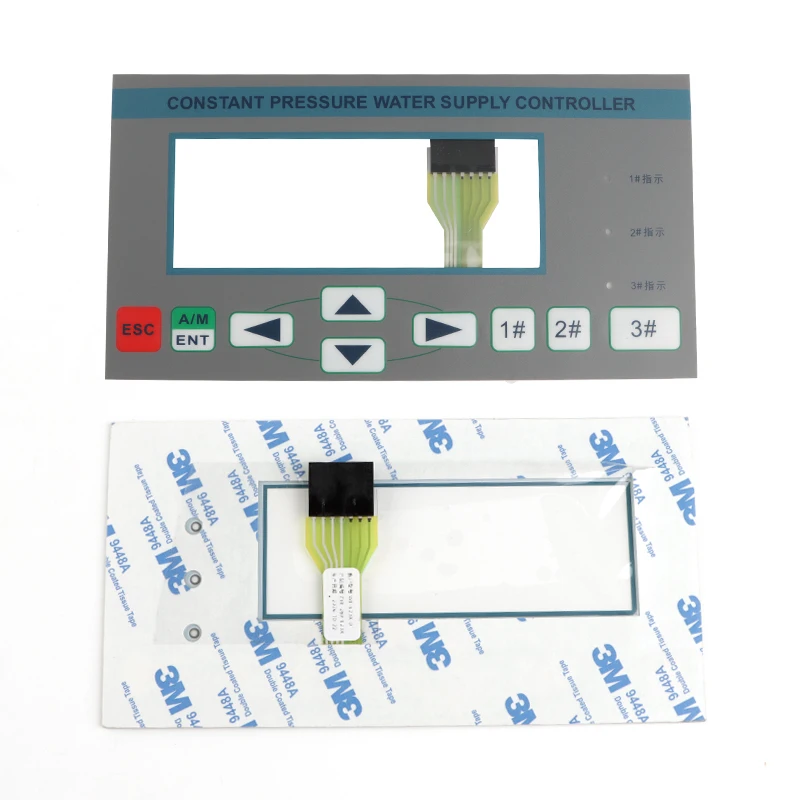Pantone Metal Dome Membrane Switch Keyboard Embossed Tactile Button LCD Embossing Metal Dome Membrane Switch with FPC Circuit