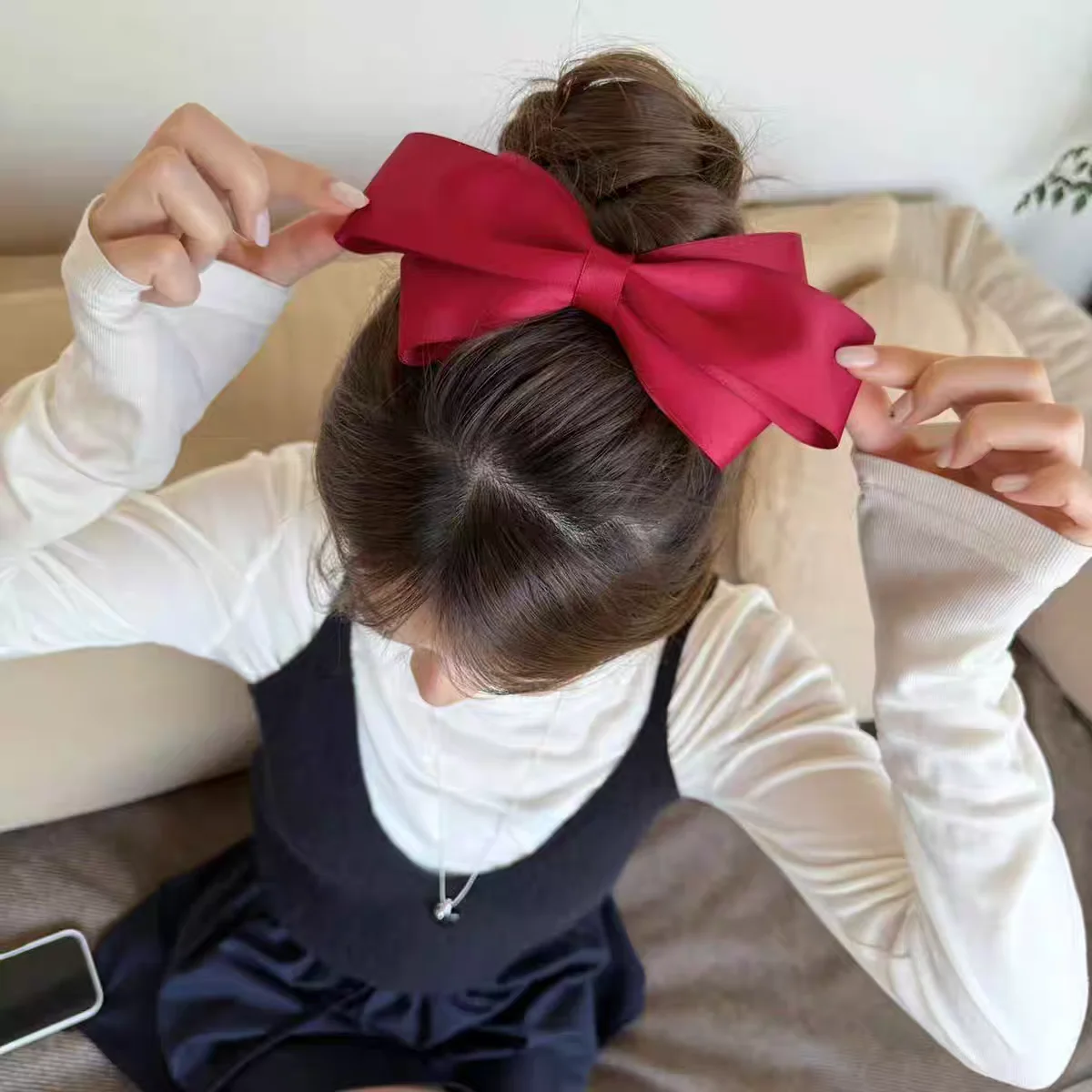 الحلو القوس الربيع مشبك شعر الكورية موضة Hairgrip للنساء الفتيات Bowknot بلون مشابك الشعر أغطية الرأس إكسسوارات الشعر #1