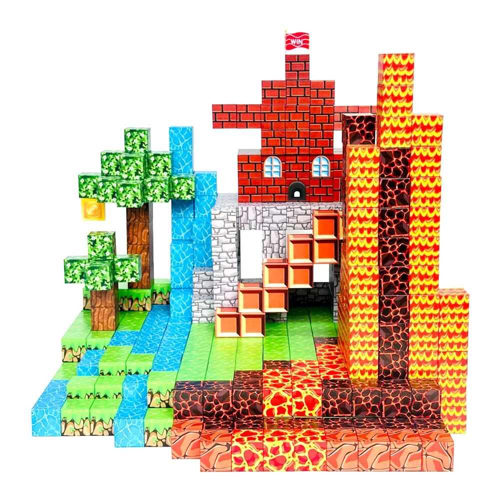 

Magnetic Blocks Building Toys Build Magnet Adventure Game Set Toddler Kids Sensory Toys for Boys Girls Magnetic Cubes Game