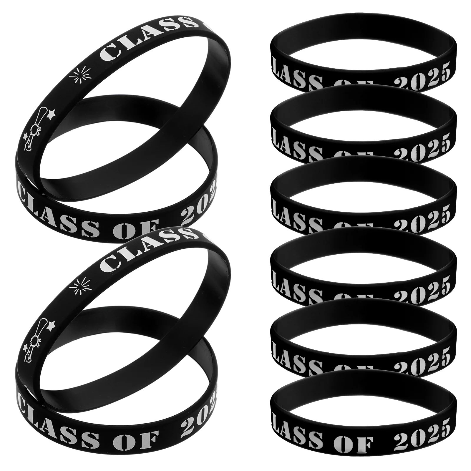 

20 Pcs Theme Party Wristbands Class of 2025 Favors Graduation Keepsake Bracelets