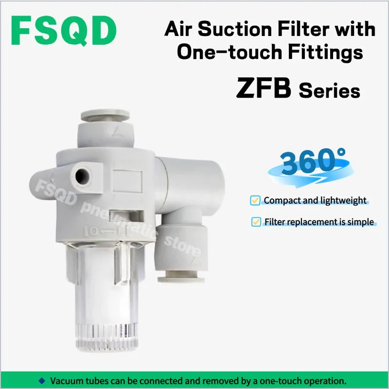 1PC Vacuum Filter Strainer Pneumatic Components ZFB100-04 ZFB100-06 ZFB200-04 ZFB200-06 ZFB200-06B ZFB300-10 ZFB Series