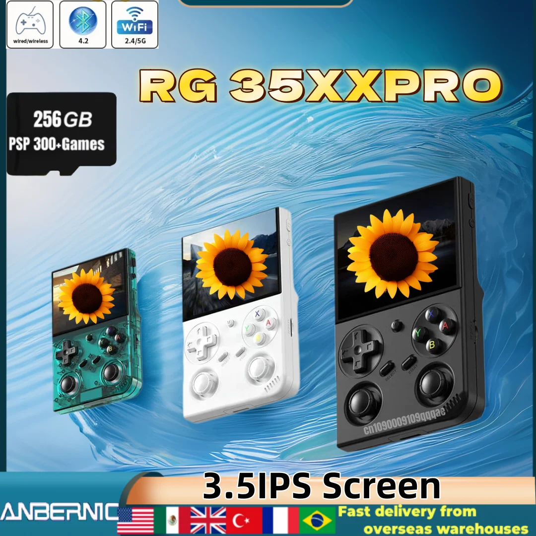 

Anbernic RG35XX Pro Ретро портативная игровая консоль Ретро игровая консоль Linux 64-битная поддержка Wi-Fi PSP игра 256G подарок для мальчиков