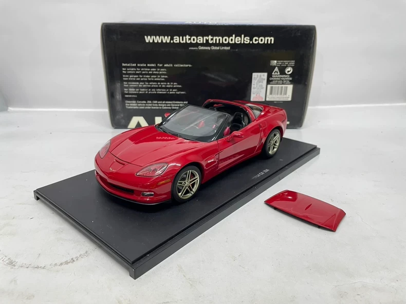 

Autoart 1:18 C6 Z06 Red Simulation Limited Edition All Open Alloy Metal Static Car Model Toy Gift