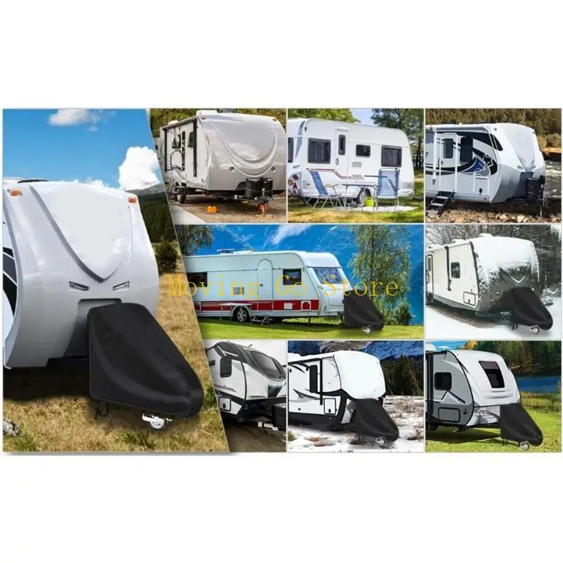 B5XD Hitch Caravans Tapa remolque impermeable Bloqueo remolque Protector prueba viento