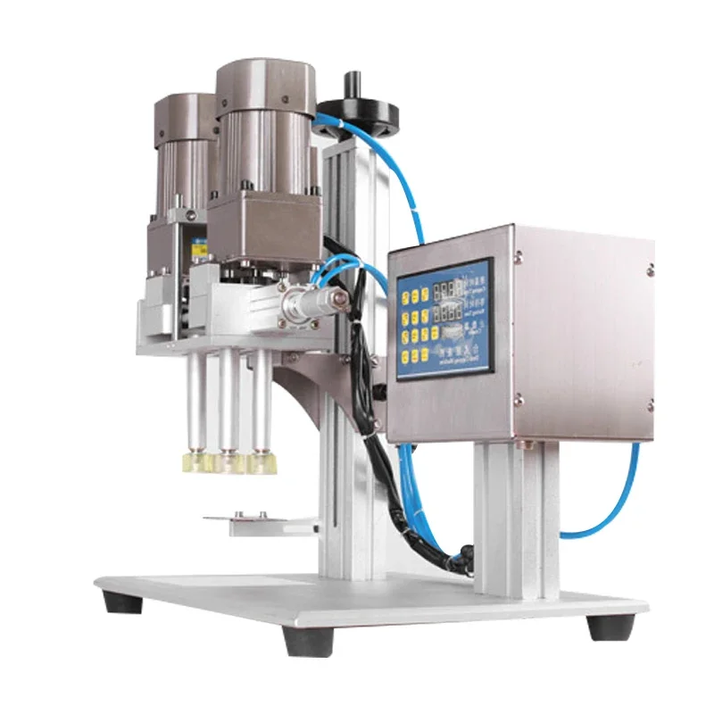 Commercial Semi-Automatic Capping Machine Platypus Capping Machine Mineral Water Screwing Cap Spraying Machine