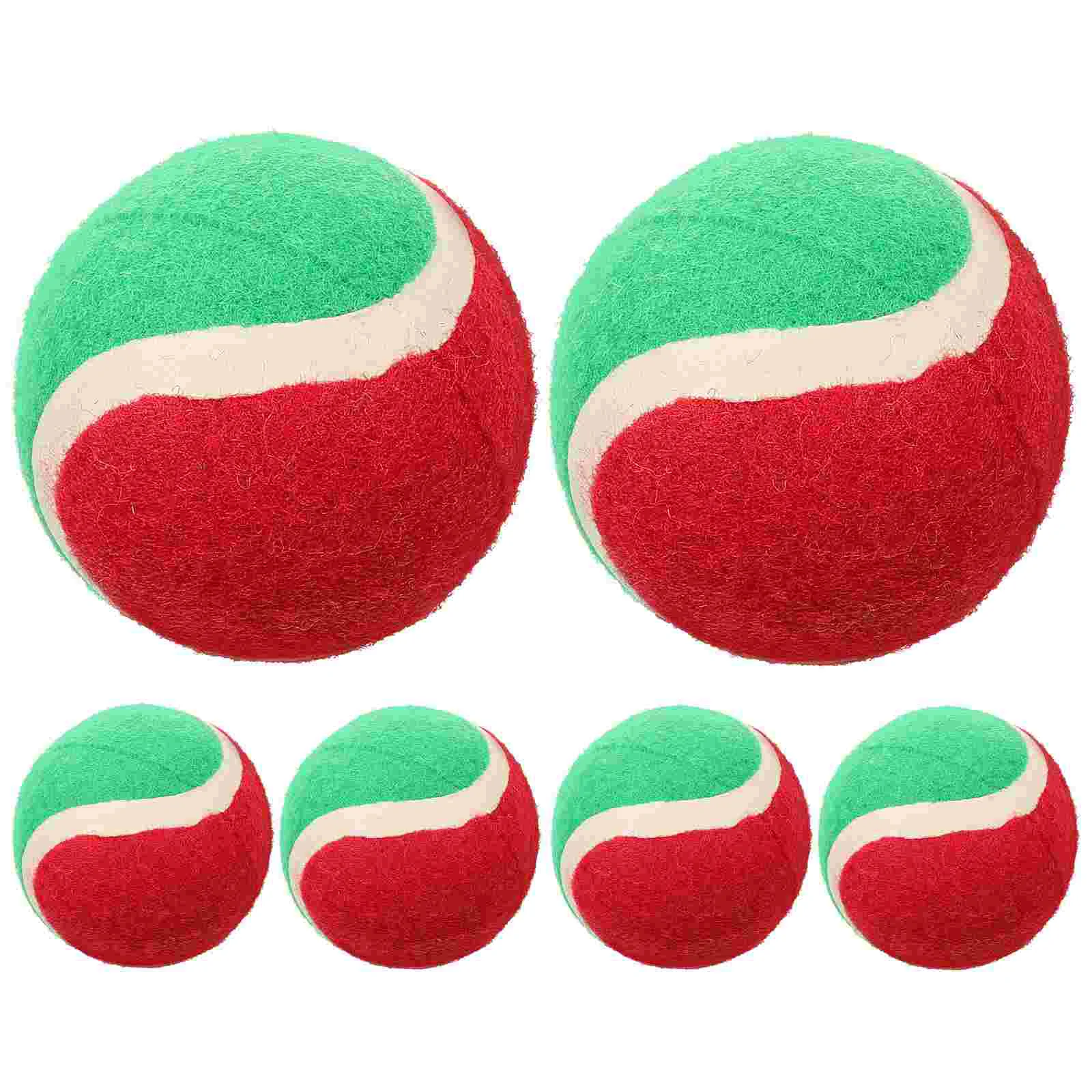 

6 Pcs Pet Toy Ball Dogs Toys for Aggressive Chewers Fetch Balls Small Trainer Molar Medium