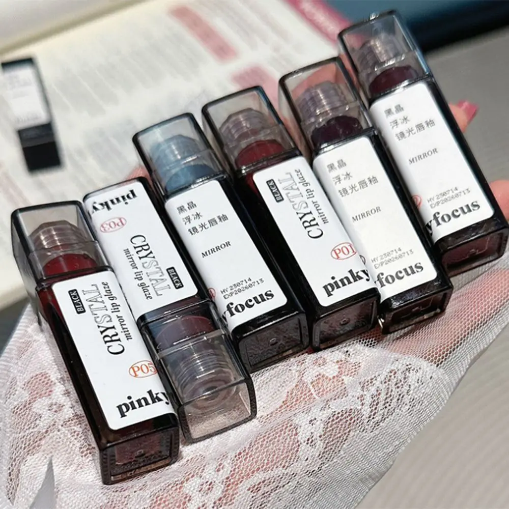 Transparant Naakt Waterglans Spiegel Lipgloss Non-stick Cup Langdurige Crystal Jelly Lipstick Waterdicht Transpiratie Lip Glazuur