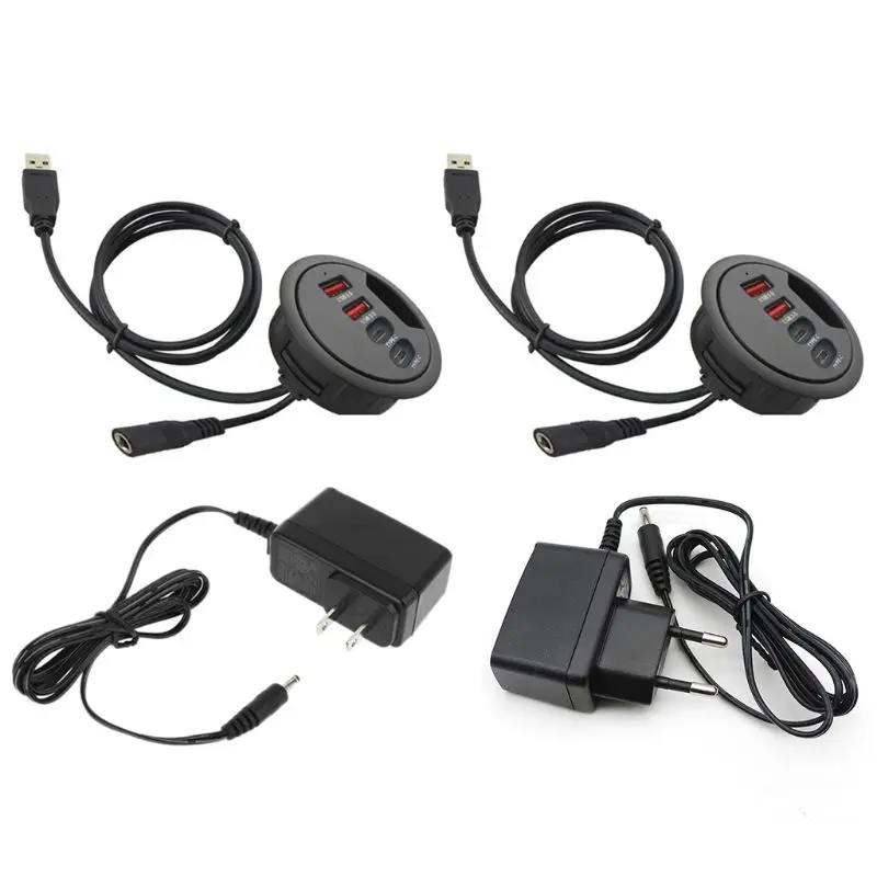 USB Hub Adapter Multi 4 Port Splitter for PC Laptop Notebook Receiver