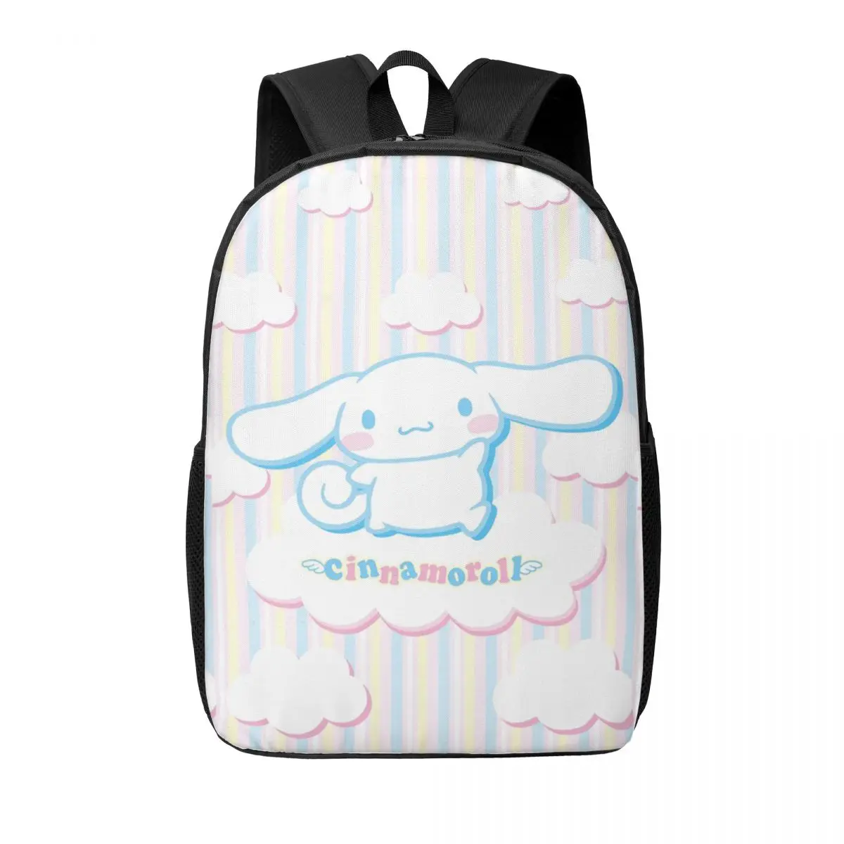 

Милый рюкзак Cinnamoroll Kawaii на заказ для мужчин и женщин, школьный рюкзак для студентов колледжа, подходит для 15-дюймовых сумок для ноутбуков