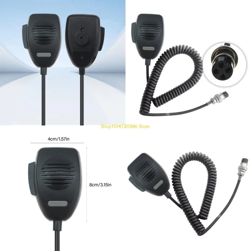 K0EA ノイズキャンセリングスピーカーハンドヘルドマイク、耐摩耗性配線付き、ビジネス無線用の効率的な通信