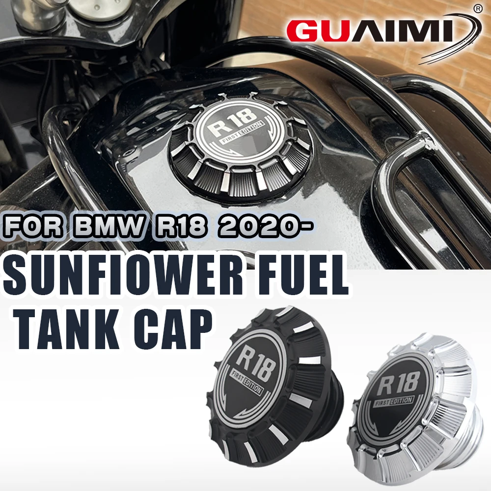 Motorcycle Fuel Gas Tank Cap Oil Tank Cover Machined Fuel Filler Lid For BMW R18 Accessories R 18 Classic R18 100 Year