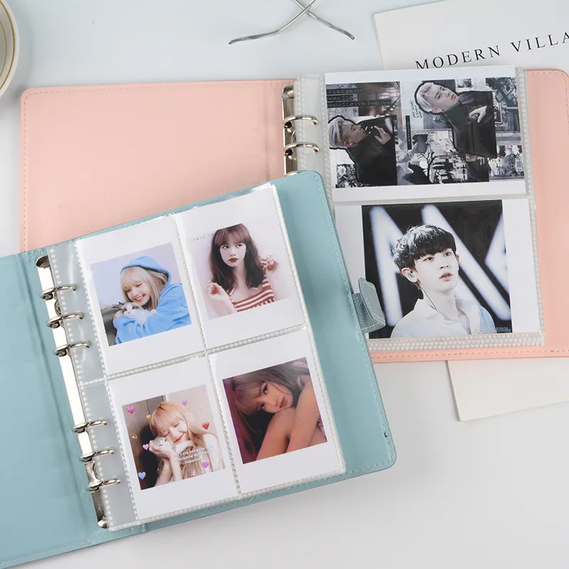 PU Leather Photo Album for Mini Instax Name Card, Binder, 3 Inch, 304 Pockets