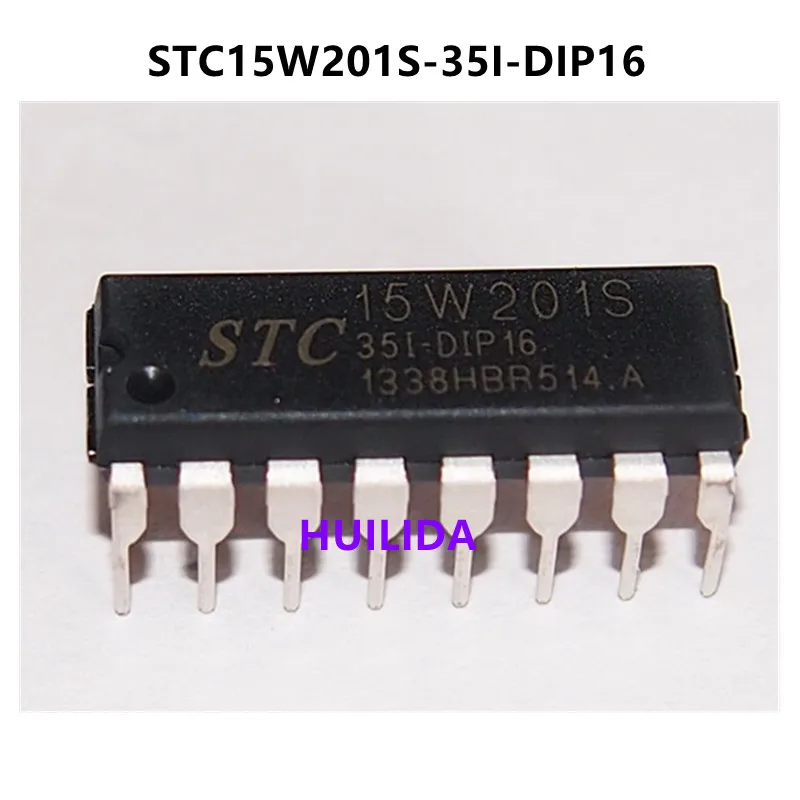 5pcs/lot  STC15W201S-35I-DIP16  STC15W201S  DIP16    100% New