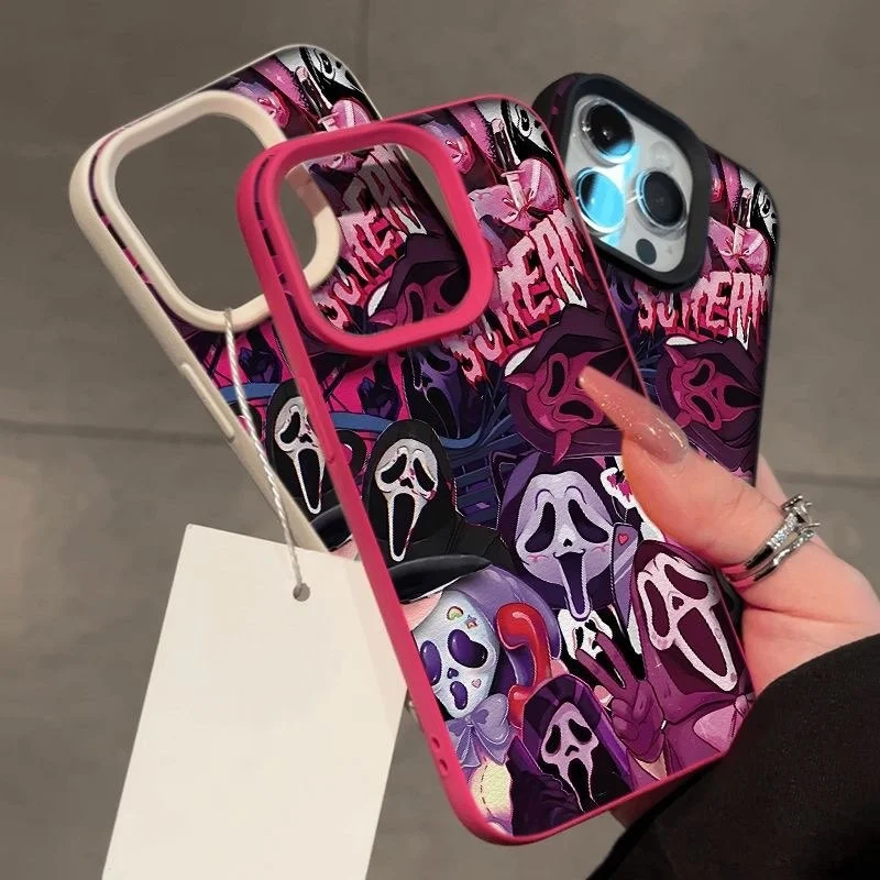 Halloween Schedel Ghost Pompoen Telefoon Case Voor Samsung Galaxy S20 S21 S22 S23 S24 S25 Plus Ultra FE A05 A05S A06 Siliconen Cover