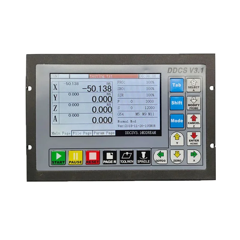 Upgrade DDCSV3.1 3/4 Axis 500Khz G Code Off-Line Controller To Replace Mach3 USB NC Controller For NC Drilling And Milling