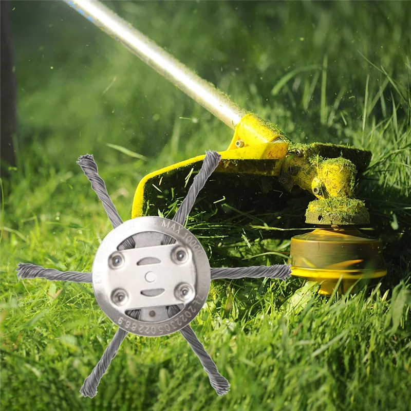 ABJY-3/6 cabeça de fio de aço aparador de grama cabeça cortador de grama cortador de escova balanço lâmina de metal para ferramenta de jardim