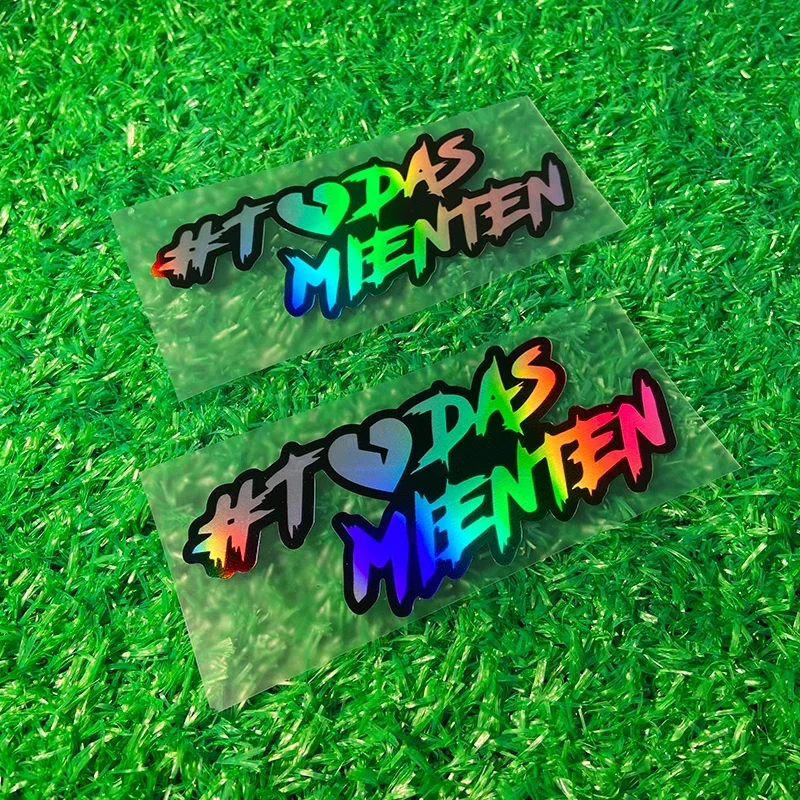 Todas Mienten Sticker Funny Quote Laser Vinyl Decal Waterproof Motorcycle Fuel Tank Fairing Car Window Scooter Decor