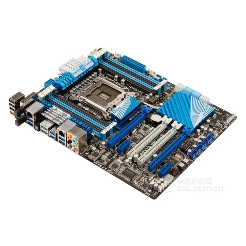 For Intel X79 P9X79 Deluxe motherboard Used original LGA 2011 LGA2011 DDR3 64GB USB2.0 USB3.0 SATA3 Desktop Mainboard