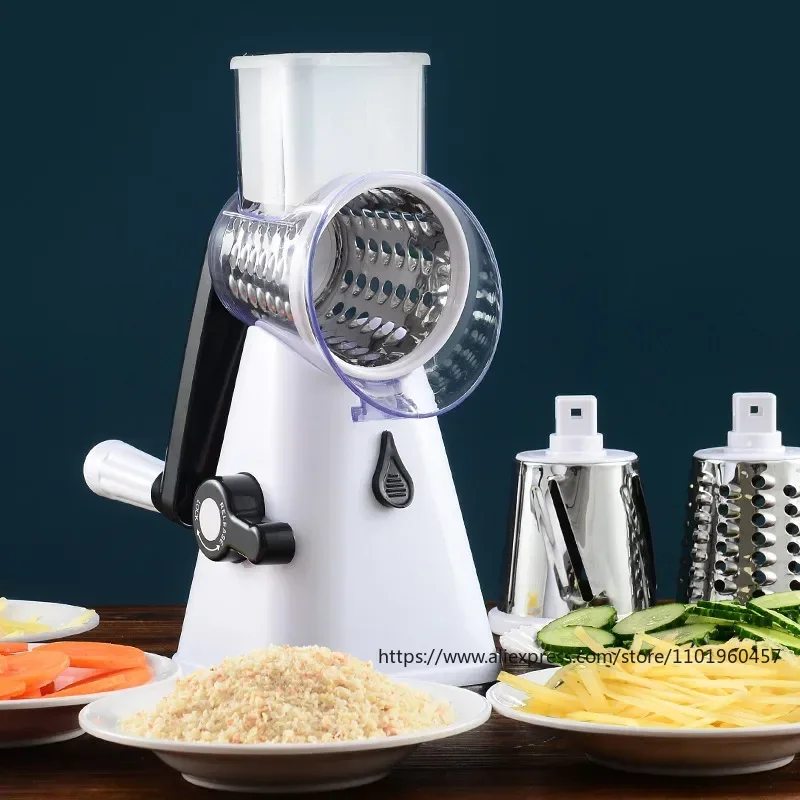 Multi Functional Household Kitchen Shredder,slicer,grinder,Manual Drum Vegetable Cutter,Cutting Vegetables Not Harm Hands