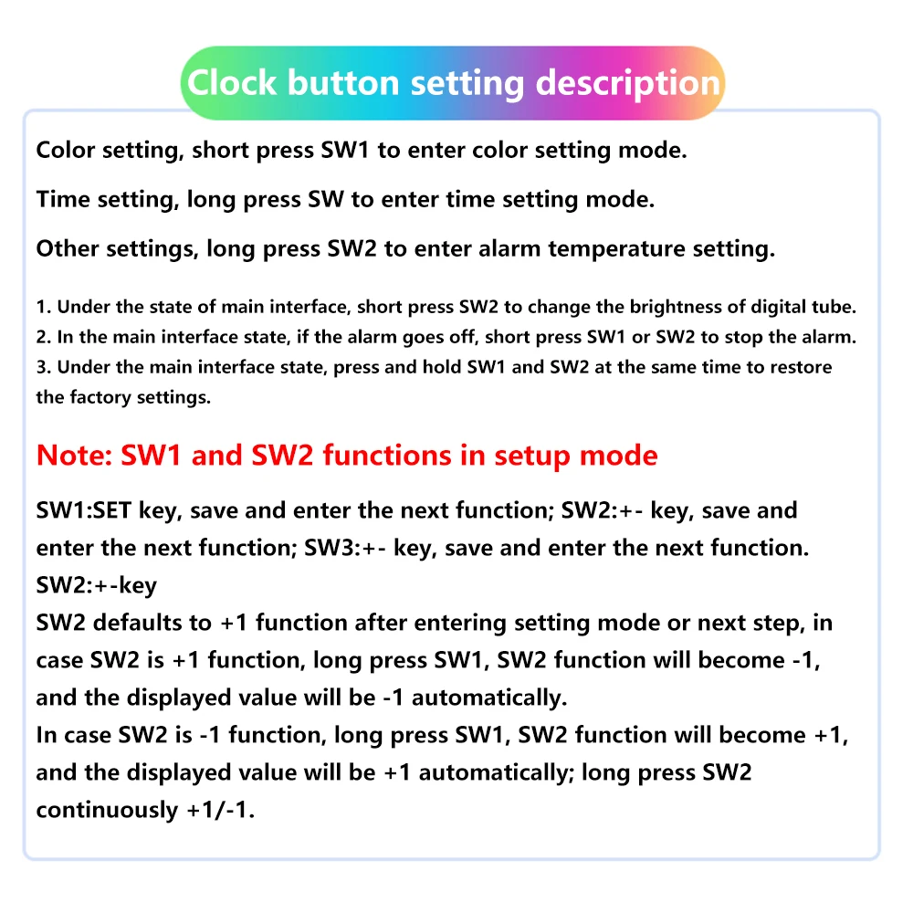 DIY Dazzle RGB Buntes Digitaluhr-Set, Einstellbare Helligkeit, Lötübungs-Set, Lose Teile, Heimdekoration – Detail 17