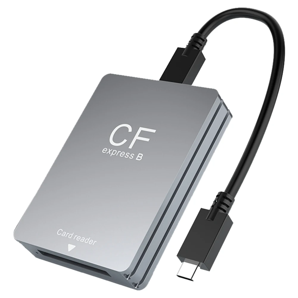 Устройство чтения карт CFexpress Type B Адаптер USB 3.2 10 Гбит/с с кабелем USB C к USB C/A Поддержка ОС Android/Windows/Mac