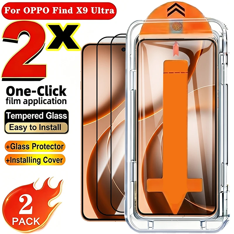 2 Pack For OPPO Find X9 Ultra 4G 5G 2026 Tempered Glass Scre